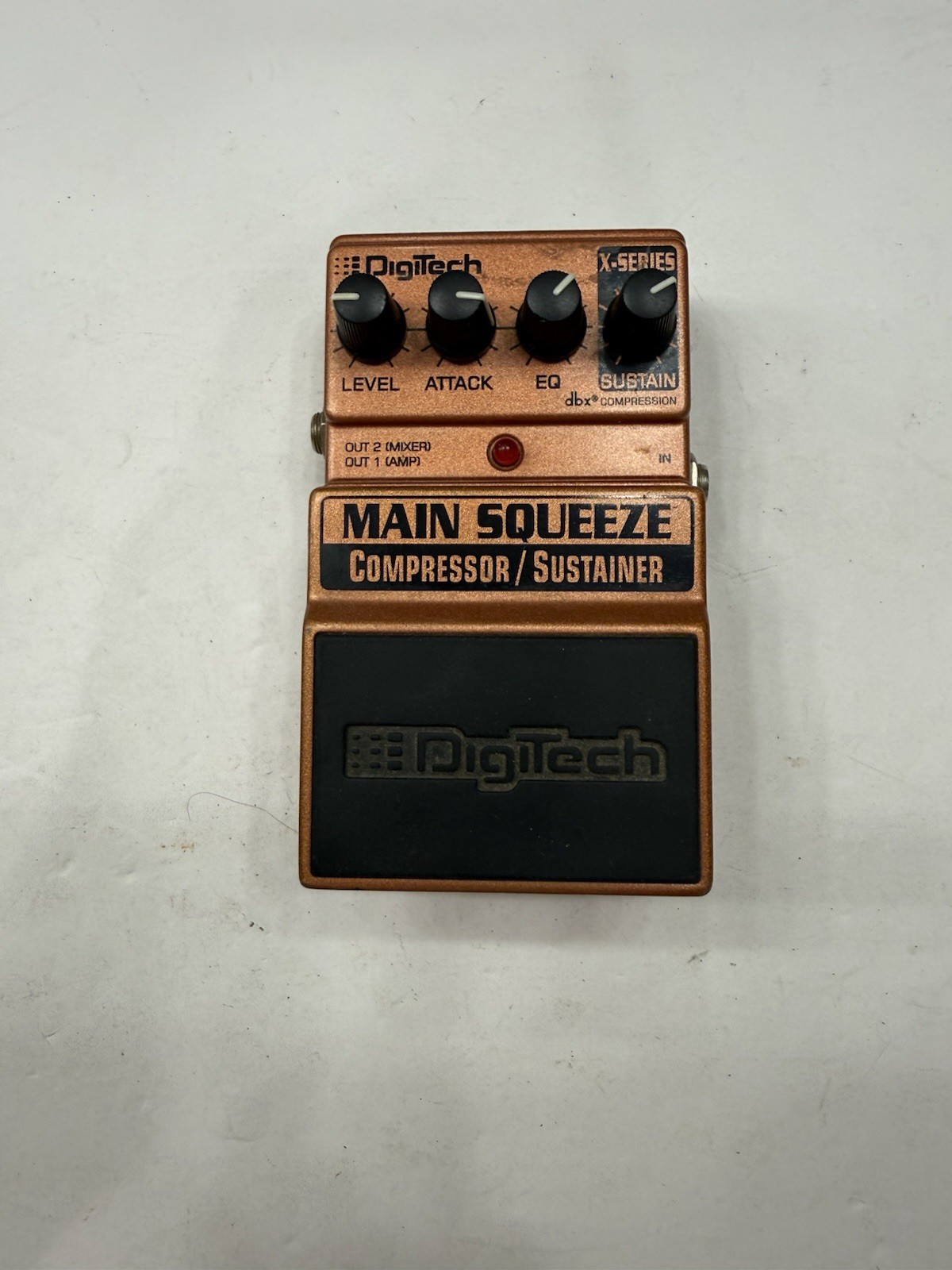 Digitech XMS X-Series Main Squeeze Compressor / Sustainer Guitar Effect Pedal