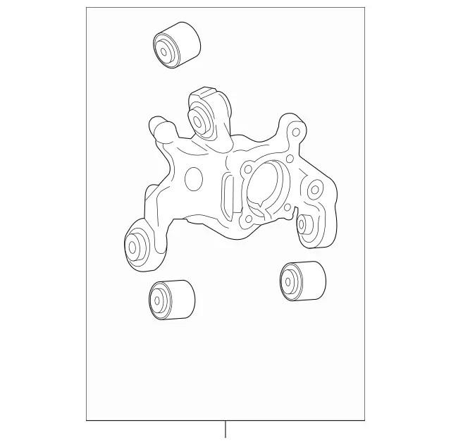 Genuine Mercedes-Benz Wheel Carrier 246-350-35-41