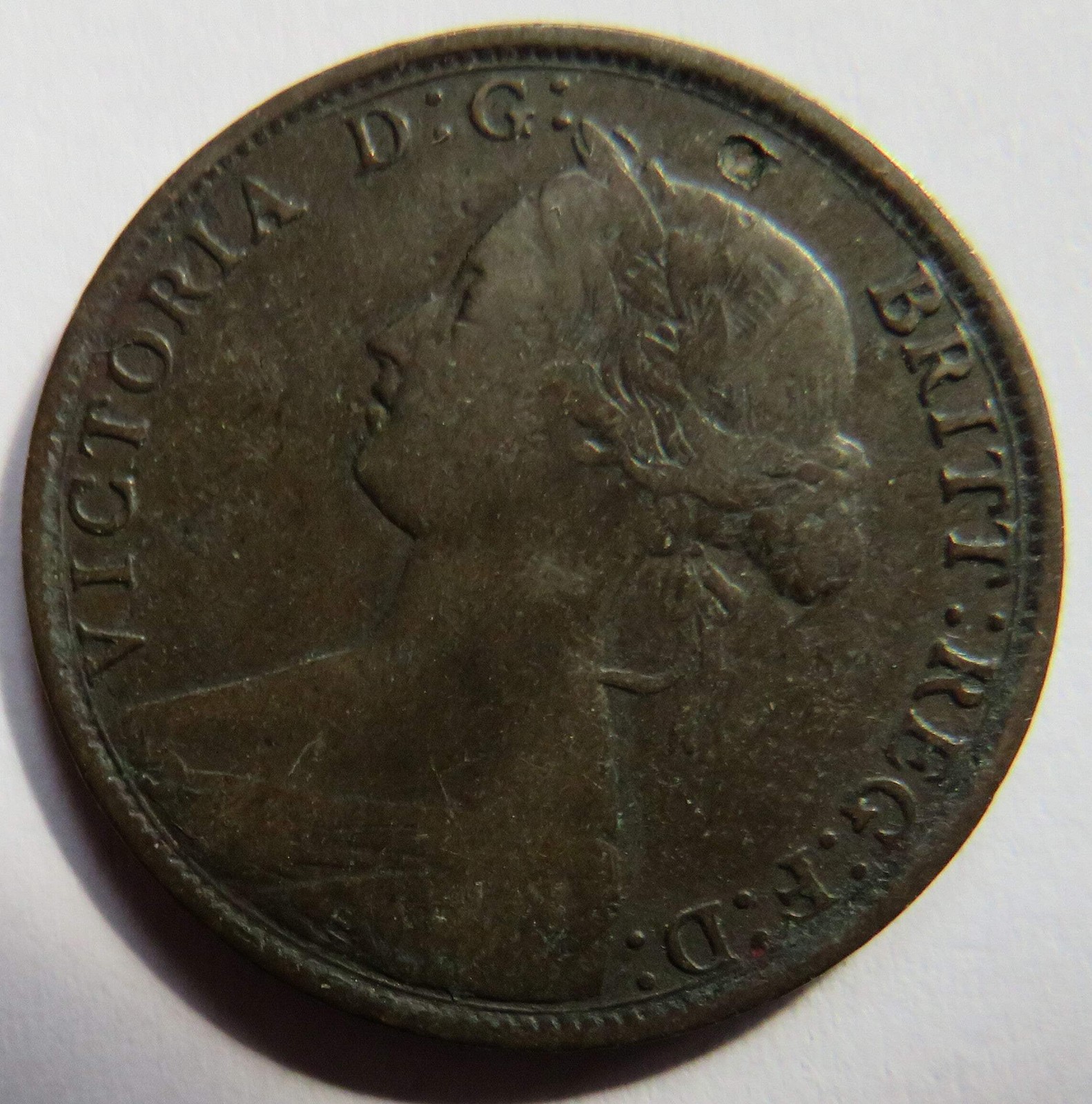 1861 Queen Victoria Nova Scotia One Cent Coin