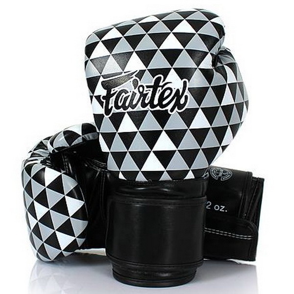 FAIRTEX MUAY THAI KICK BOXING GLOVES BGV14B OP ART - PRISM 1964 MMA PUNCH SPORT