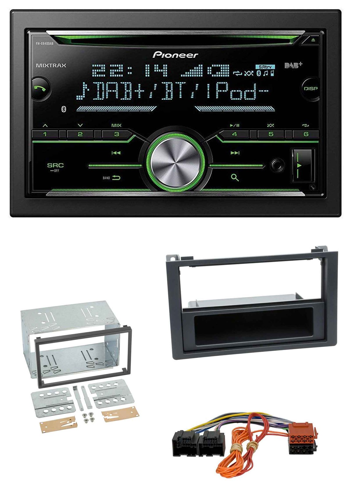 Pioneer Bluetooth MP3 DAB 2DIN USB CD Car Stereo for Saab 9.3 Ys3F 2007-2012