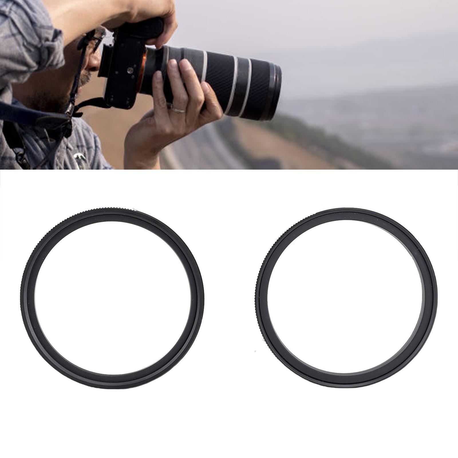 Magnetic Filter Adapter Ri-ng 52-52mm Convert Standard Thread Filter to Magnetic