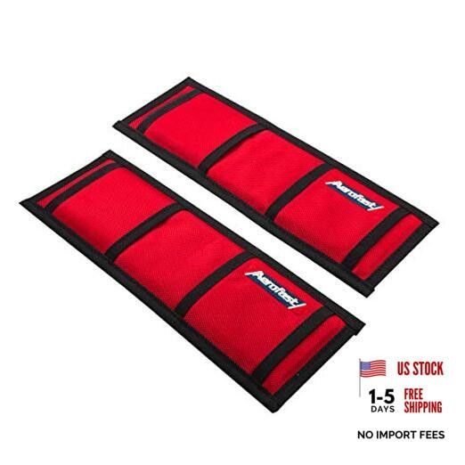 Protection Padded Sleeve Straps for Tie Downs by Loadfast. Pack of 2 Red