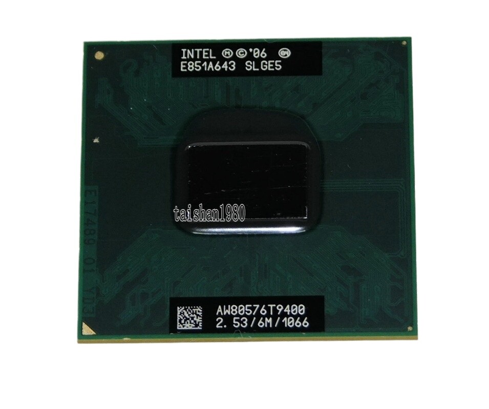 5PCS Intel Core 2 Duo T9400 2.53 GHz Dual-Core 6M/1066 Processor SLGE5 mobile