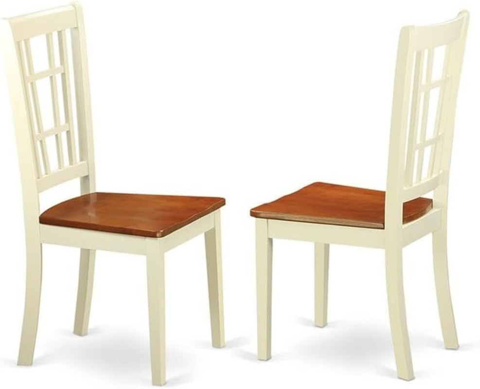 SUNI3-BMK-W 3 Piece Kitchen Table Set for Small Spaces Contains a round Dining R