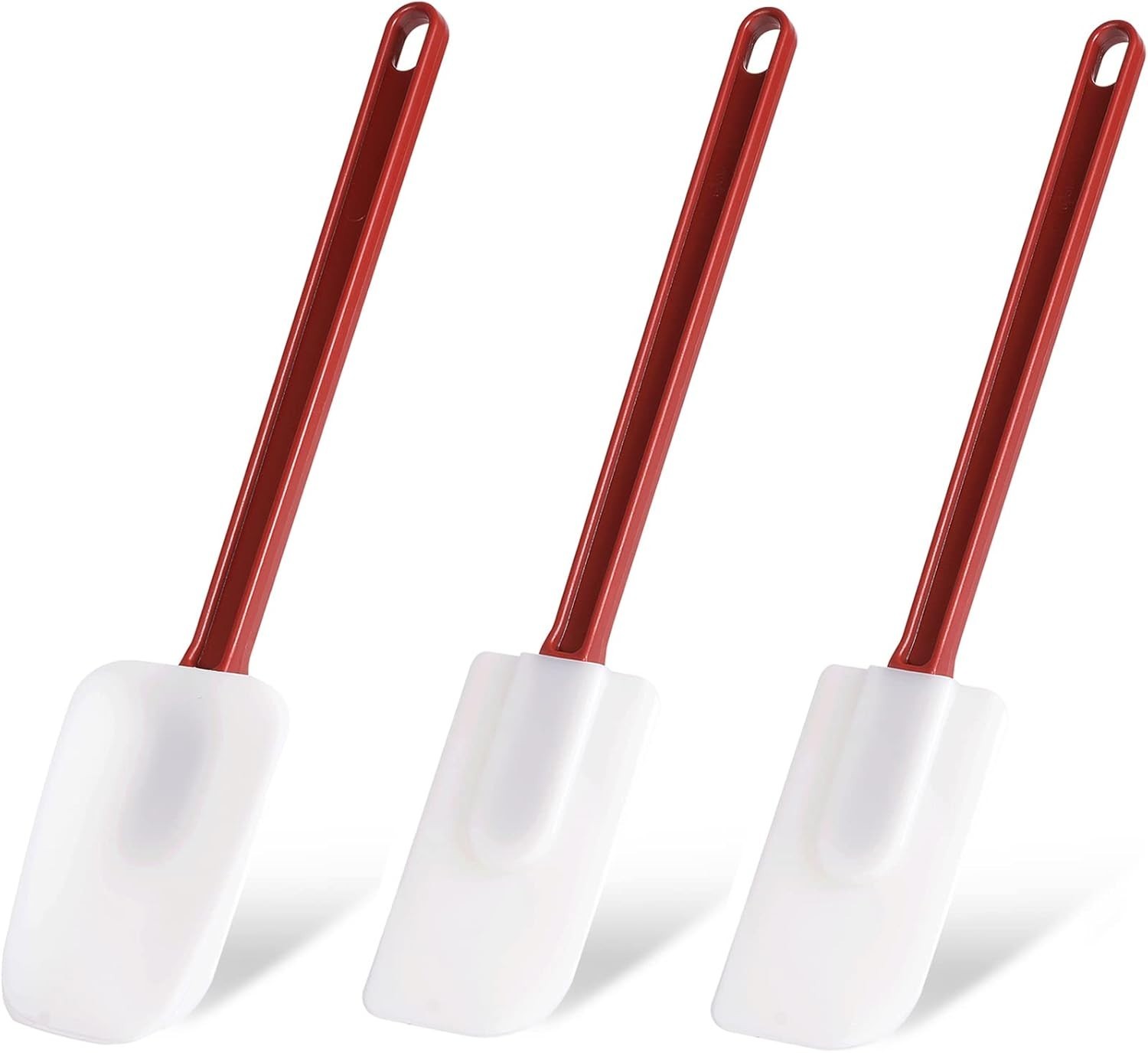 Silicone Rubber Spatula Set of 3, High Heat Set, Commercial Rubber Spatula (1 Sp