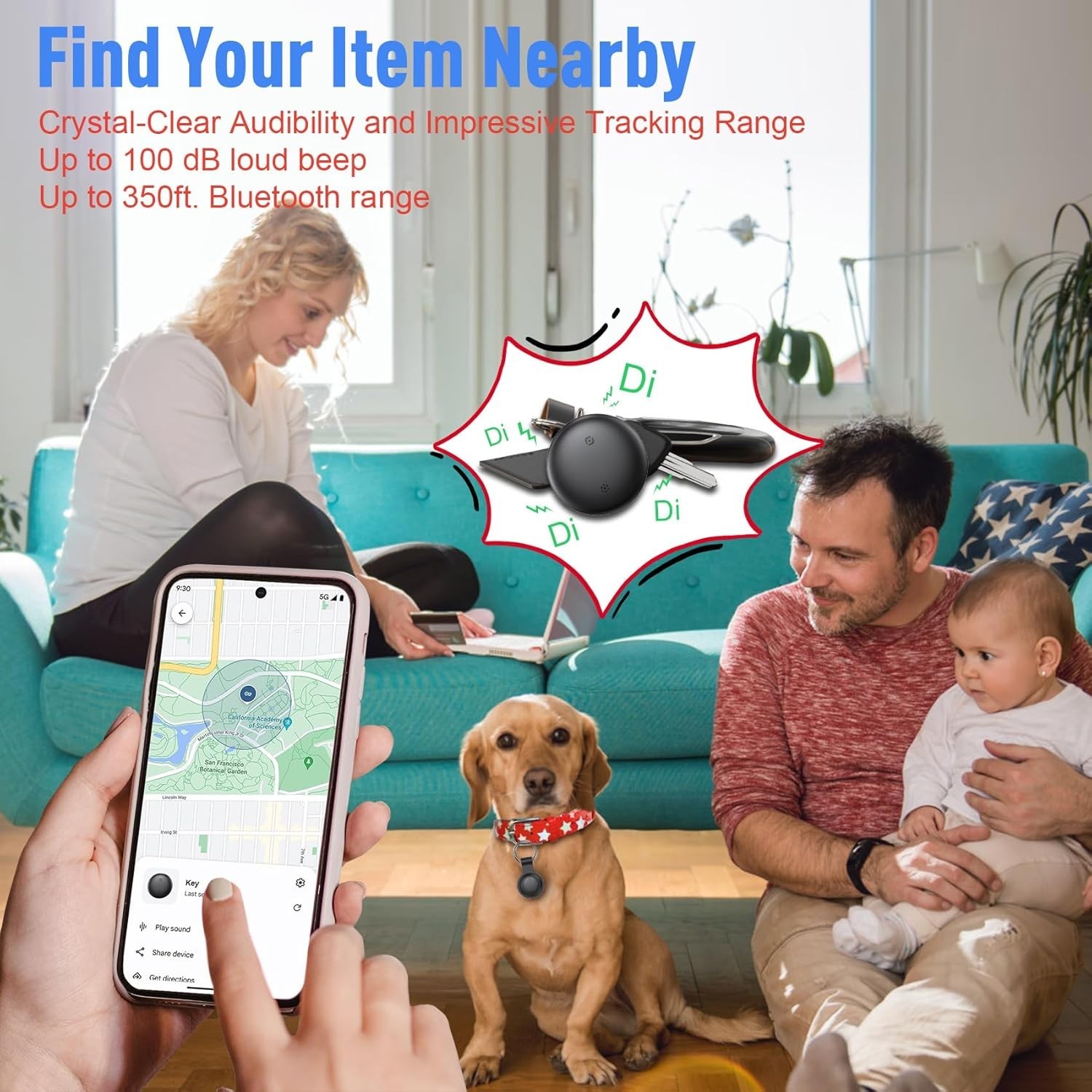 Android air Tags-4 Pack,Air Tag for Android,Google Certified Smart Android Track