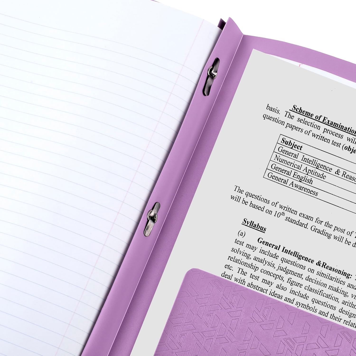2-Pocket Folder, Plastic Folder with Stay-Put Tabs and Prong Fasteners, Holds...