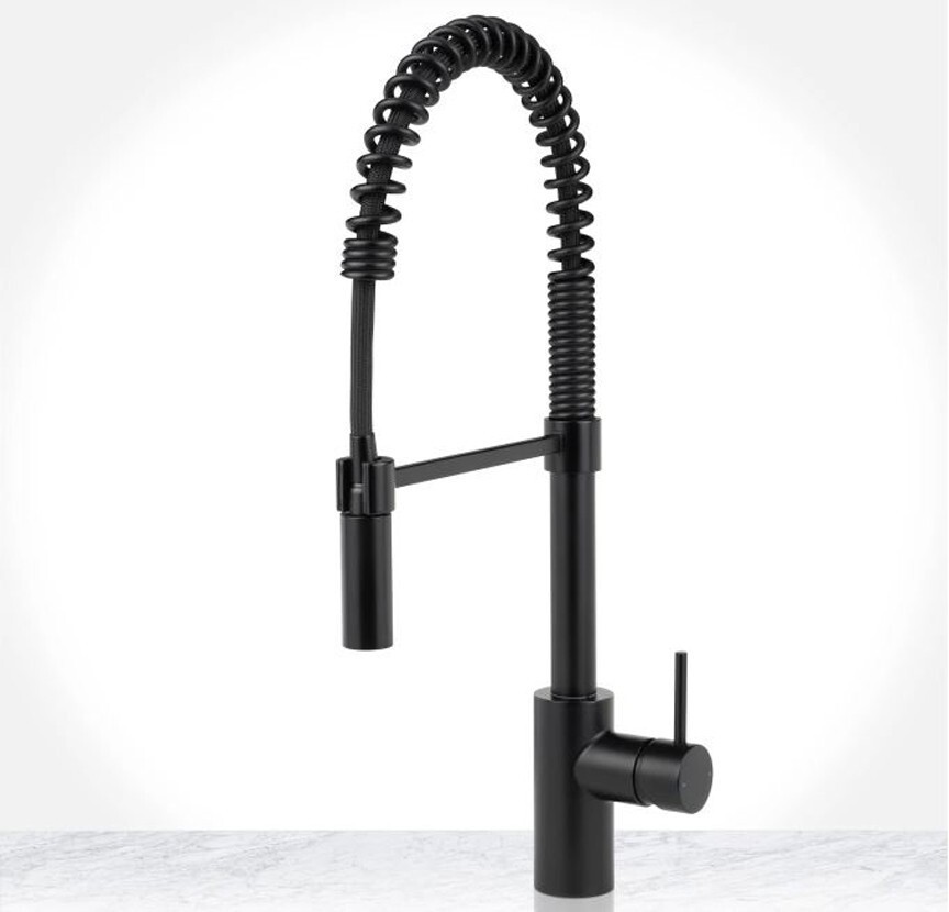 Miseno MNO6557FB Mia Pulldown Kitchen Faucet, Flat Black