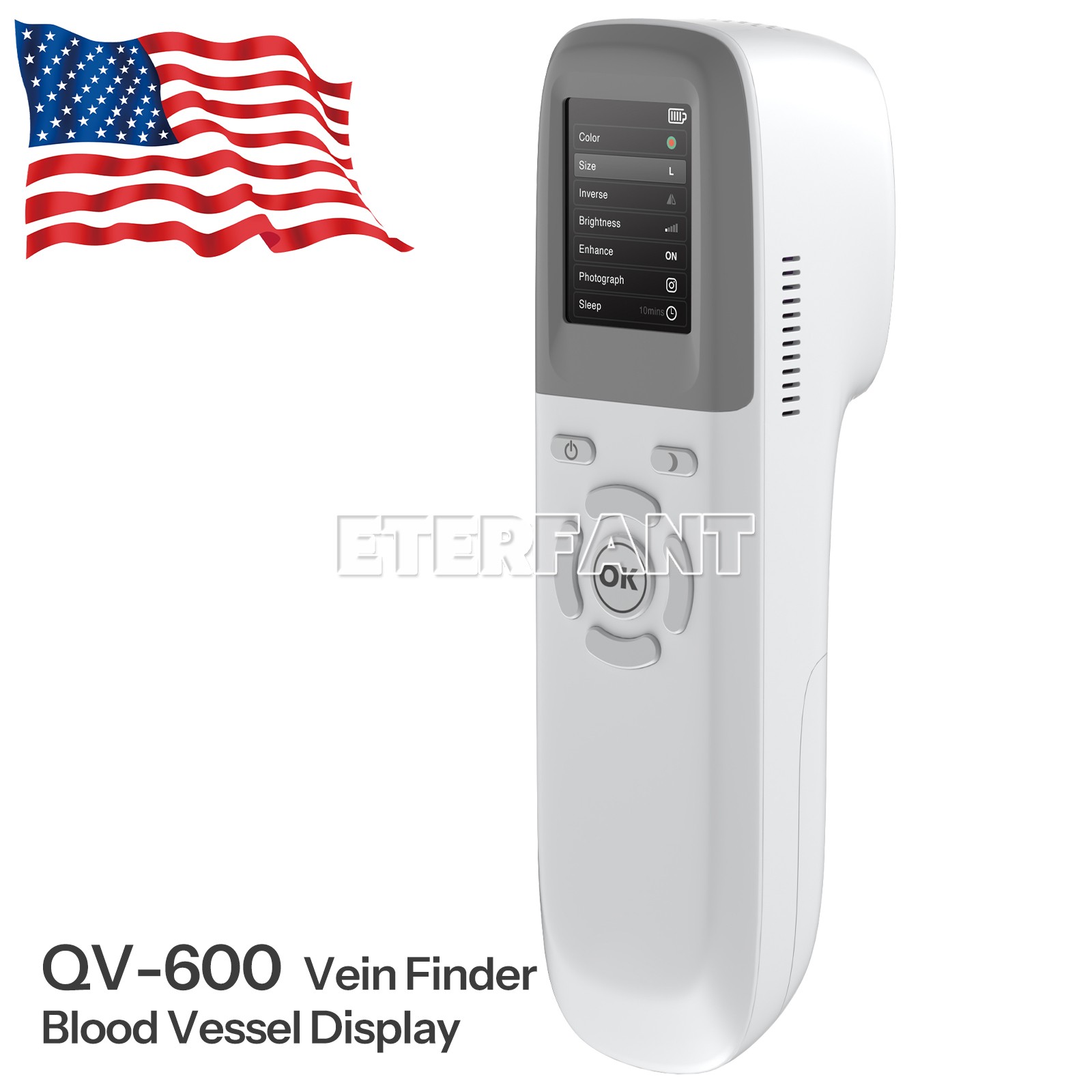 QV-600 Vein Finder Locator Handheld Portable Near-Infrared Blood Vessel Display