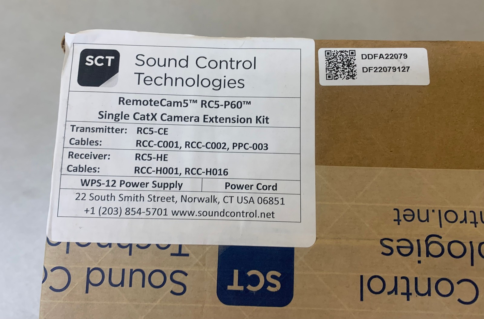 Sound Control Technologies RemoteCam5 RC5-P60 Single CatX Camera Extension Kit