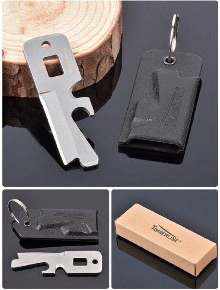 Two TimberLine EDC Multi-Tool Bottle Opener Oxygen Wrench Pocket Survival Tools