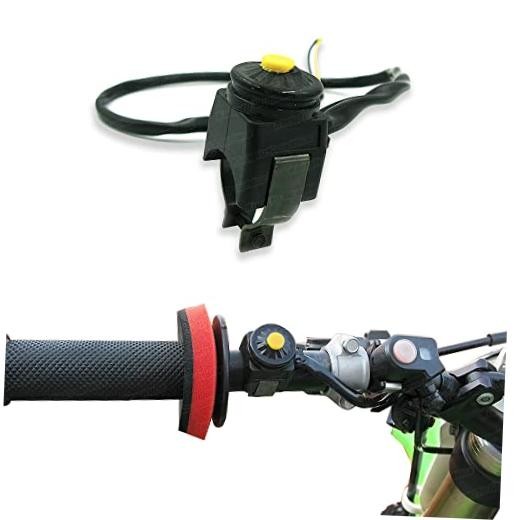Handlebar Engine Start Switch Universal Motorcycle ATV UTV Button Yellow