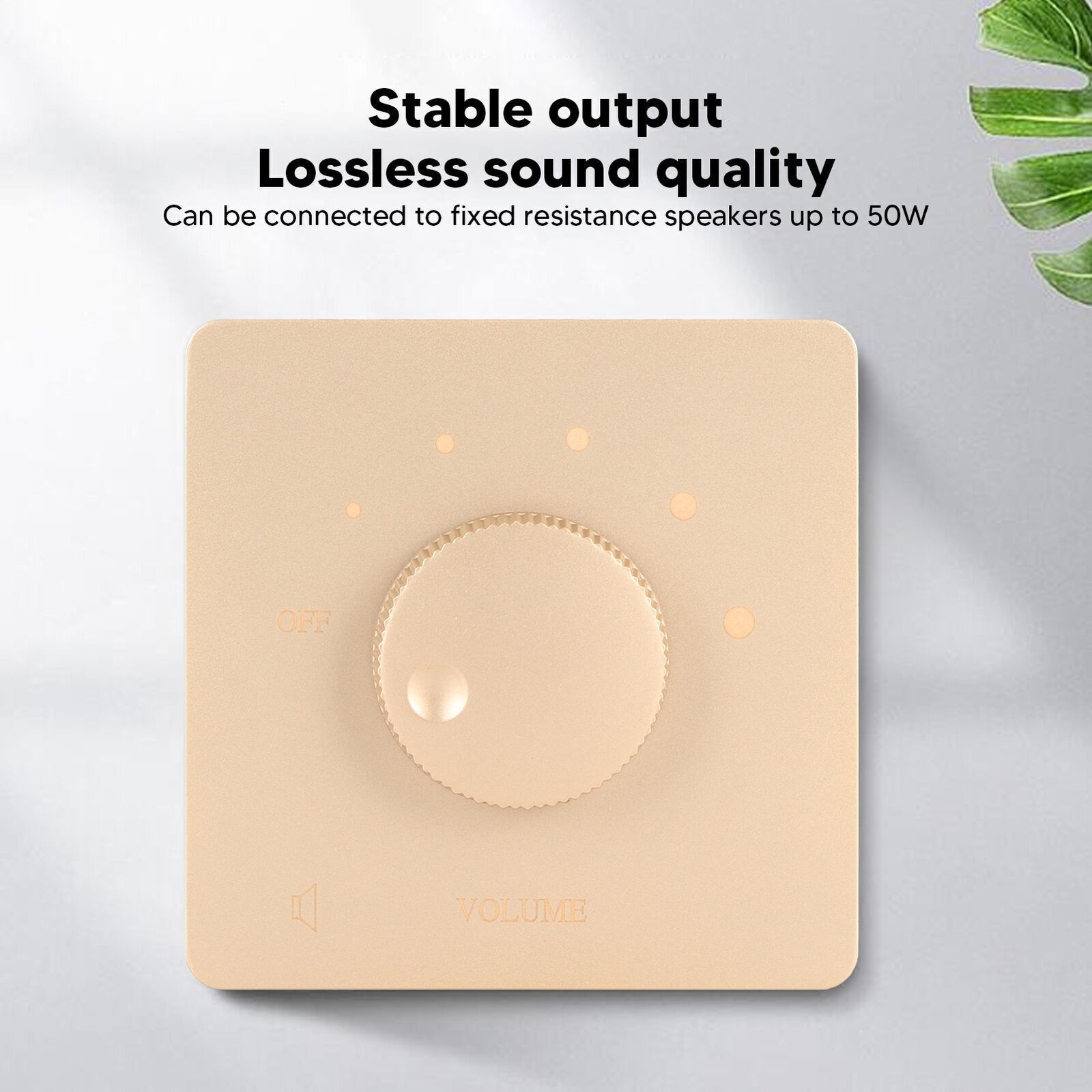 50W Volume Control Professional Safety 5 Gears Tuning Knob Volume Controller