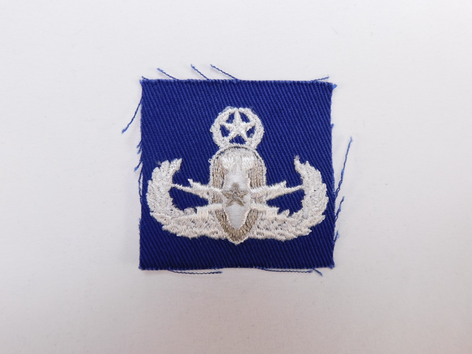 US Air Force USAF Master Explosive Ordnance Disposal EOD Royal Blue Twill Patch