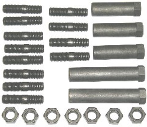 67 B-body GTX Charger Coronet 440 HP Exhaust Manifold Hardware Kit/Mopar