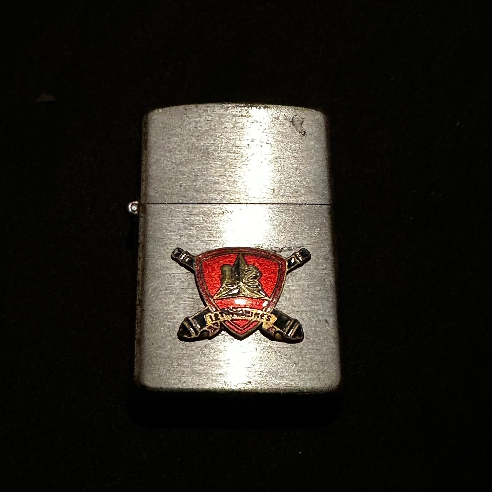Original Vietnam War Japanese Made Penguin Lighter 12th Regiment Marines USMC