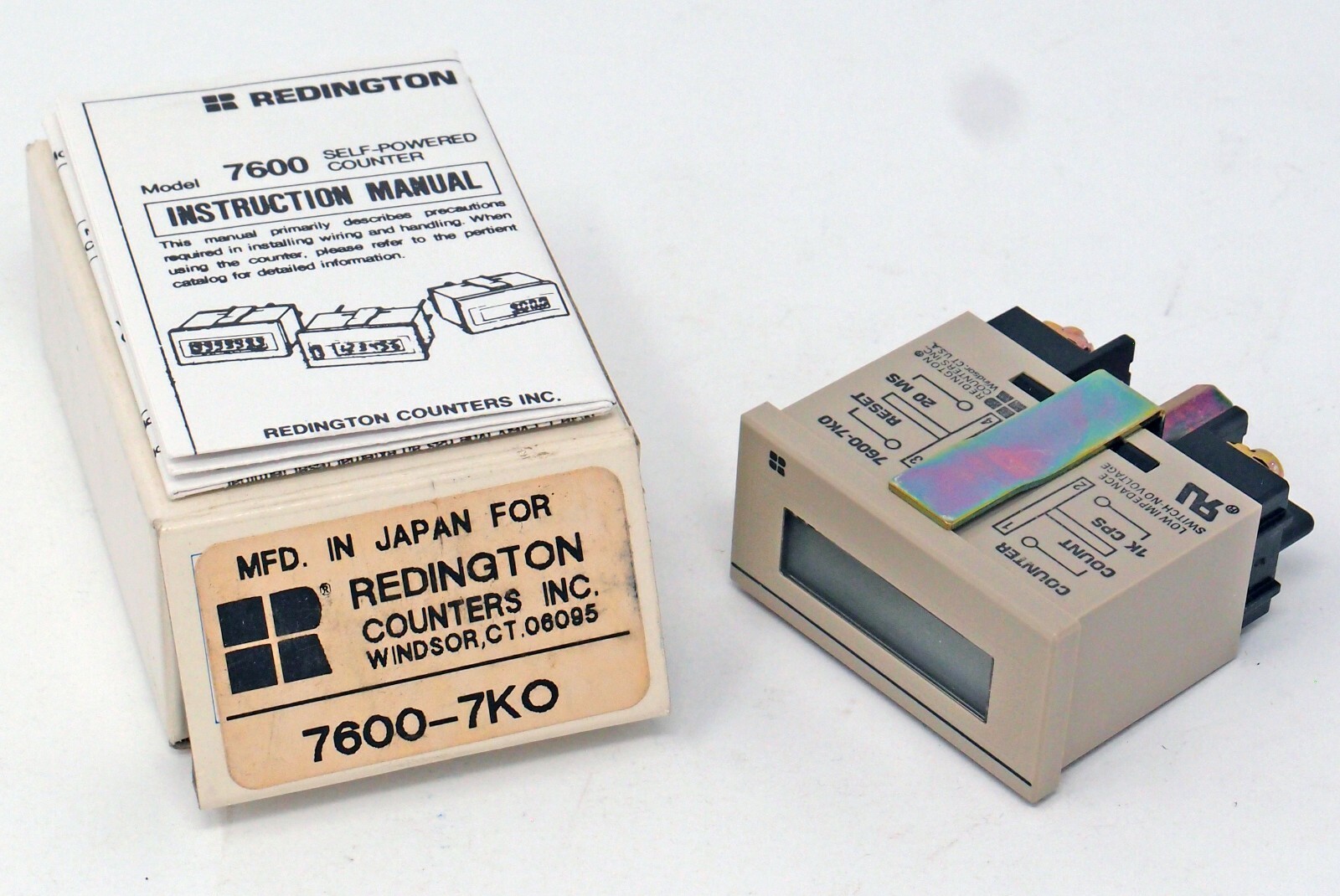 REDINGTON 7600-7KO 7600-7K0 Panel Mount Counter Count Meter