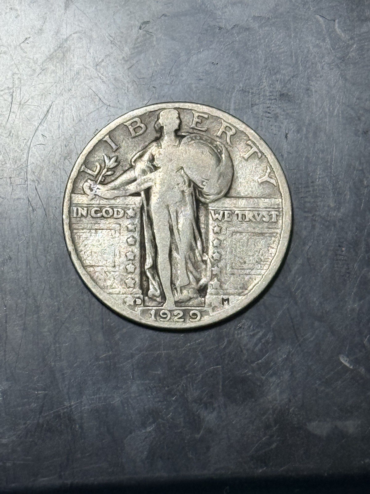 1929-D STANDING 🗽 LIBERTY QUARTER 25c DENVER MINT *LOW MINTAGE 1,358K Very Good