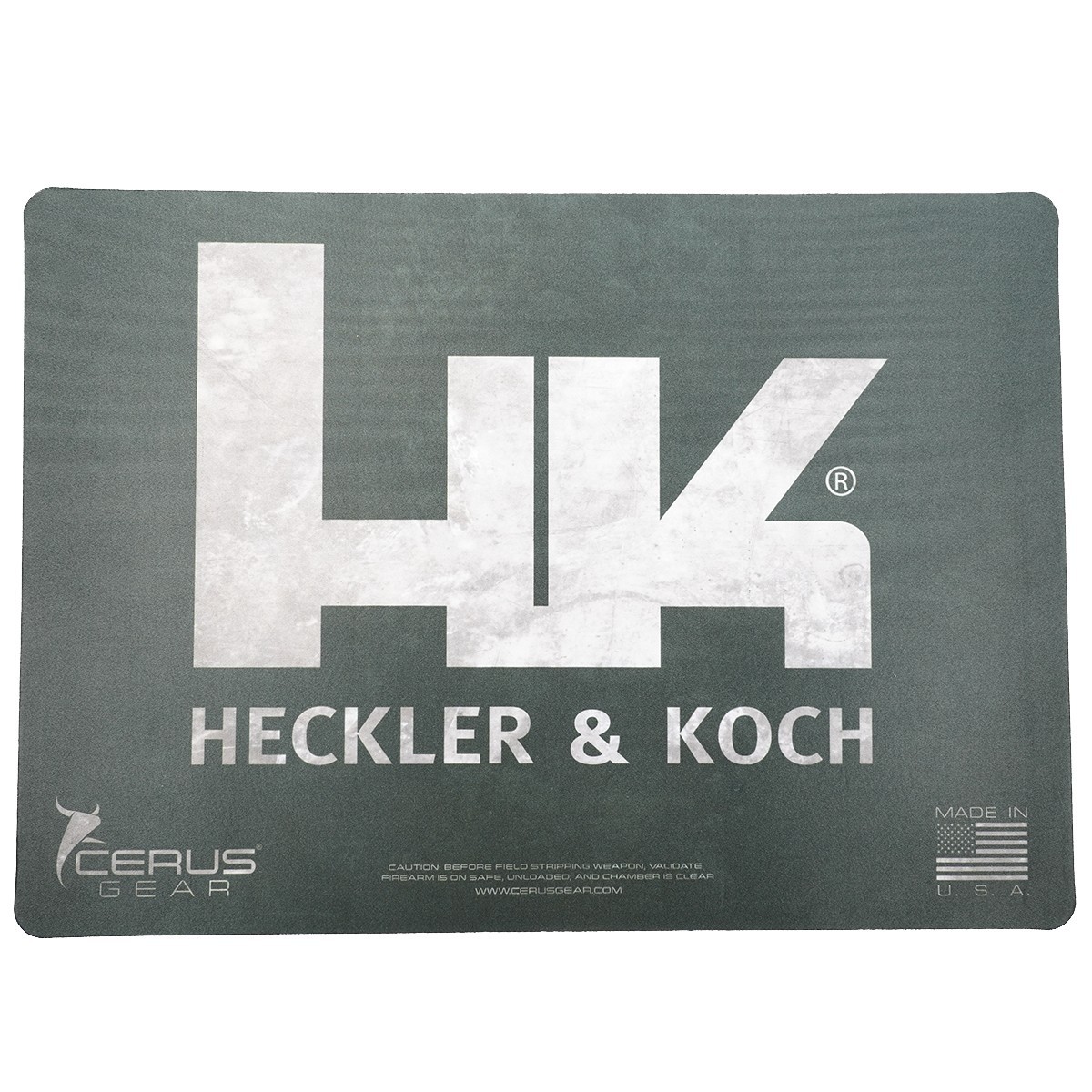 HK Counter Mats for Man Cave Den or Gunroom  17"X12" Black HK Logo