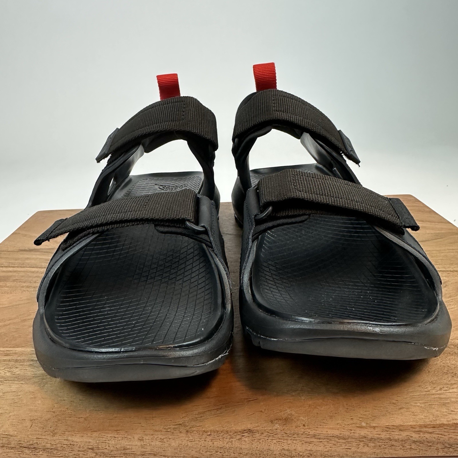 New Mens The North Face Black/Asphalt Hedgehog Sandals Shoes Size 14 M