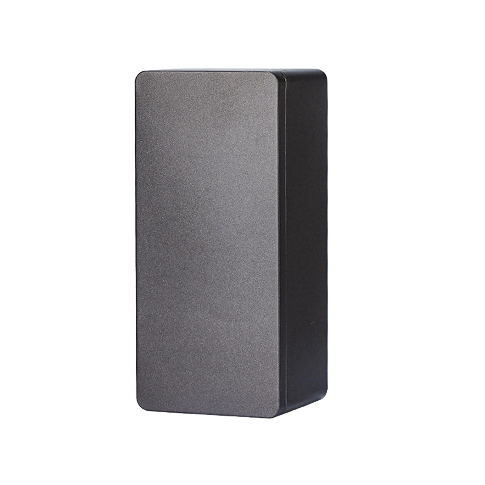 Black Metal Cash Box Money Holder 7.28 x 2.76 x 3.35 inches,