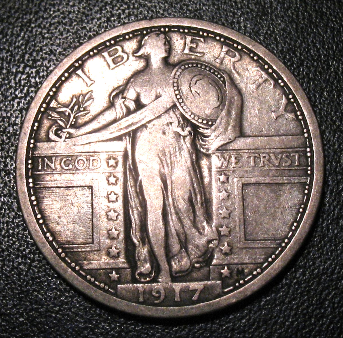 OLD US COINS SILVER HIGHGRADE 1917 TYPE 1 STANDING LIBERTY QUARTER KEY DATE