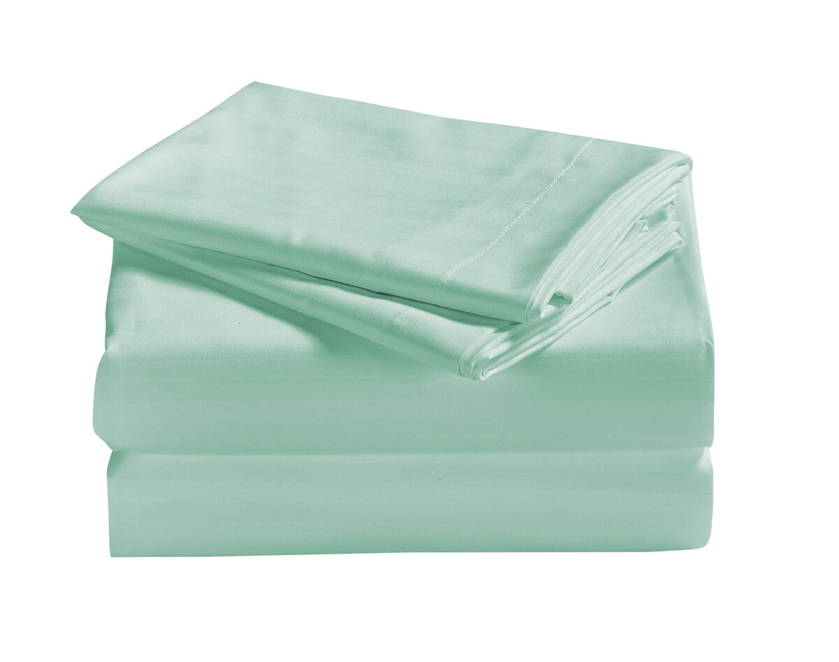 Ultra 1800 Thread Count Bamboo Microfiber Stripped 4PC Bed Sheet Set Deep Pocket