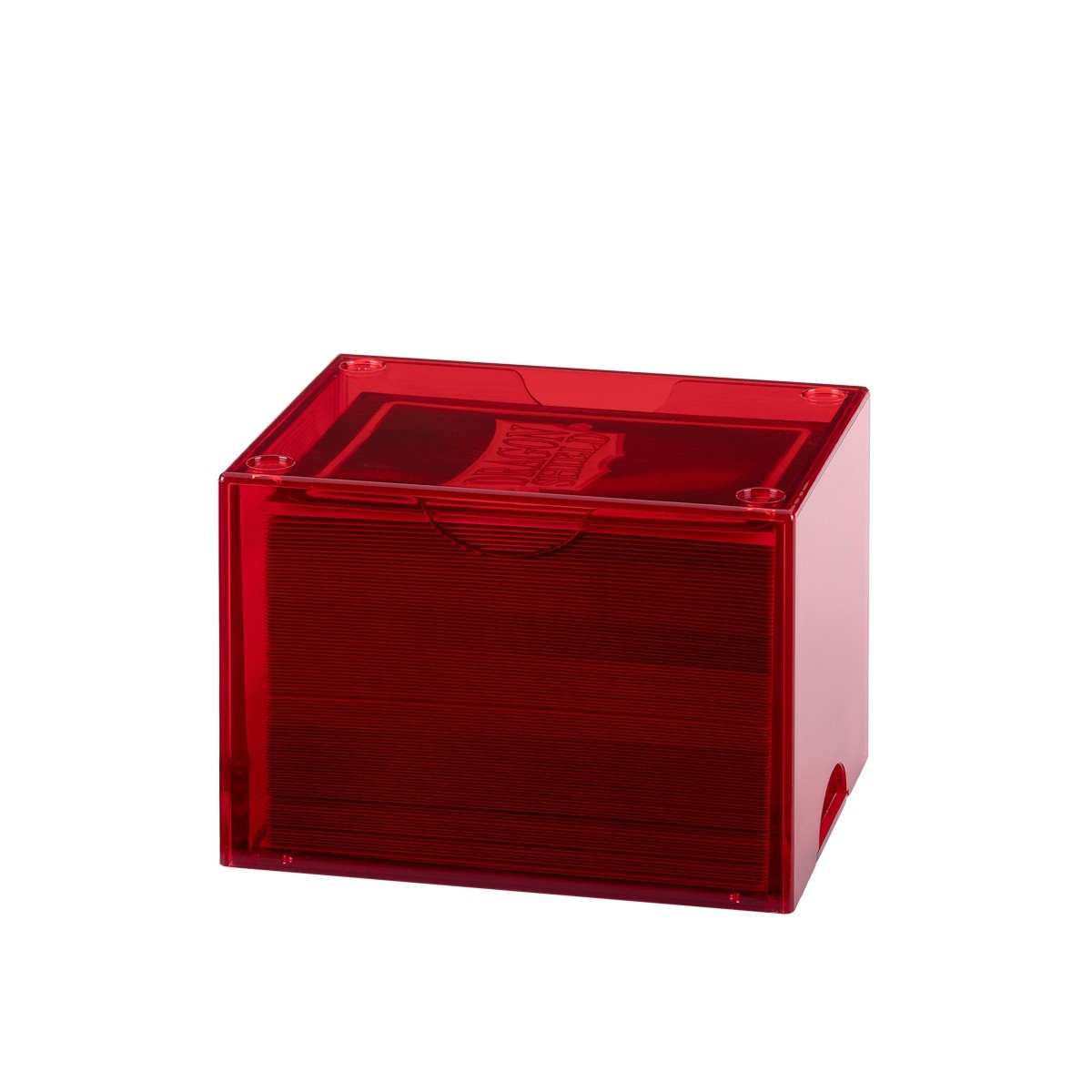 Dragon Shield: Strongbox Card Deck Box - Clear Red 100CT