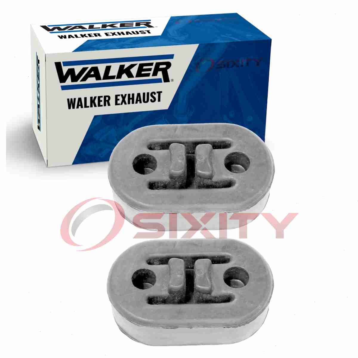 2 pc Walker Muffler Front Exhaust System Insulators for 1994-1996 Dodge Ram ob