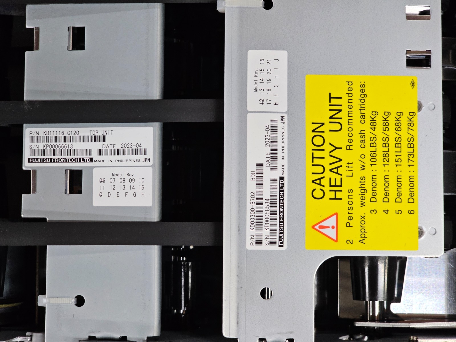 Fujitsu KD03300-B702 KD11116-C120 KD03300-C400 ATM Dispenser *PICTURED ITEM ONLY