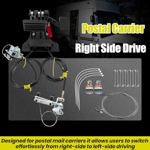 Right Hand Drive RHD Conversion Kit Gas and Brake Pedals Kit Passenger Side