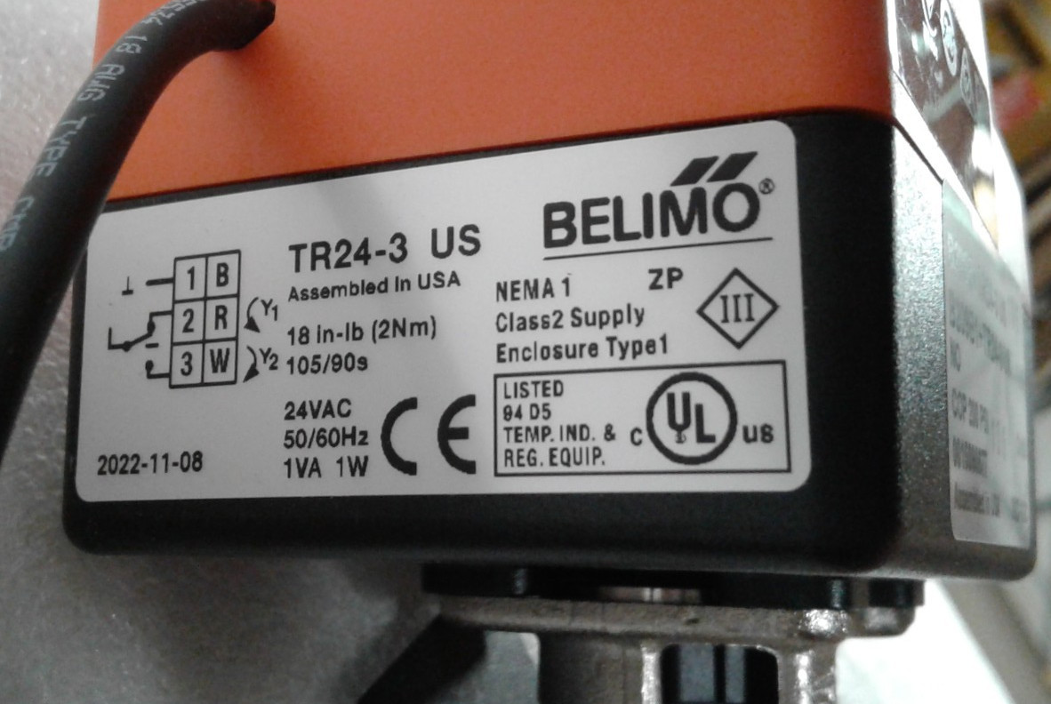 Belimo TR24-3 US Valve Actuator AC 24 Volt - New