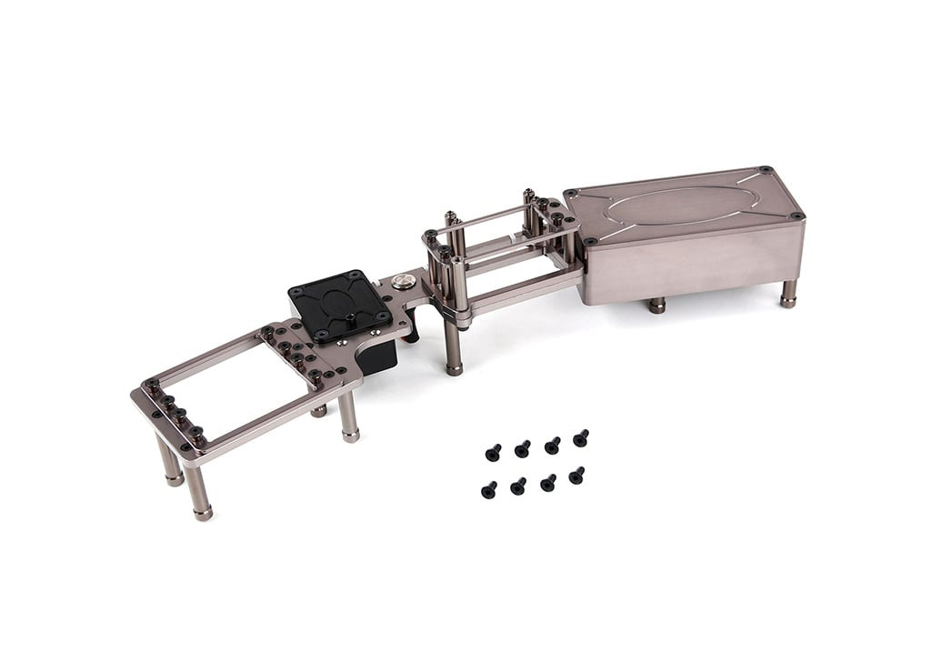 Rovan F5 CNC Billet Aluminum Receiver, Battery, Servo Compartment Assembly