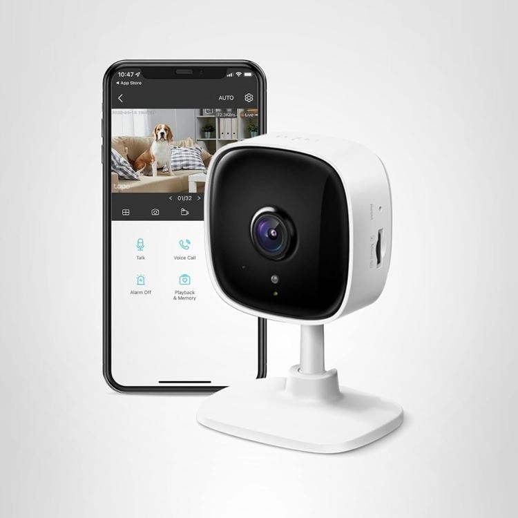 TP-Link Tapo 1080P Indoor Security Camera, Baby Monitor, Dog w/Motion Detection,