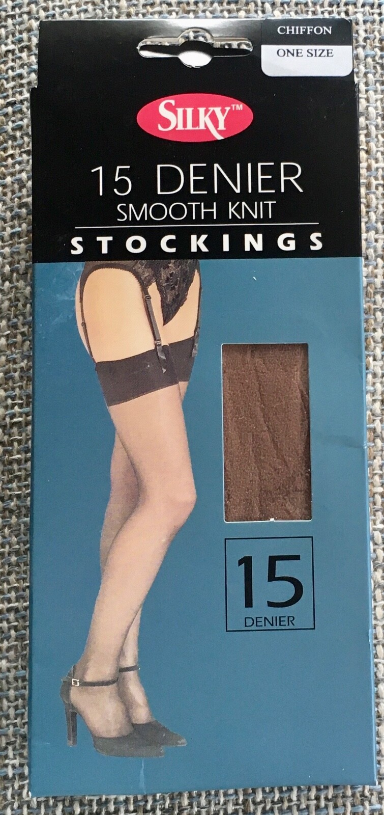 SILKY SMOOTH KNIT STOCKINGS ~ ONE SIZE 5’ - 5’8” ~ CHIFFON ~ REINFORCED TOE