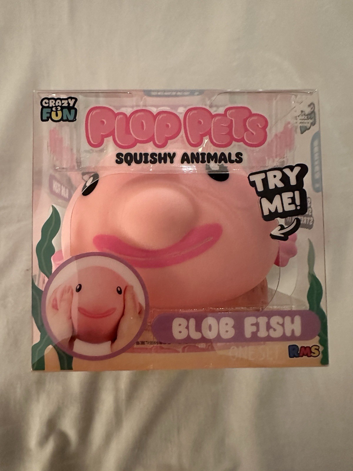 Five Below Crazy Fun Plop Pets Blob Fish RMS Squishy Animal Stretchy Viral New