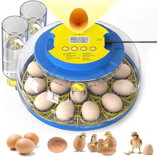 Incubators for Hatching Eggs, Egg Incubator with Automatic Egg Turning and Humid