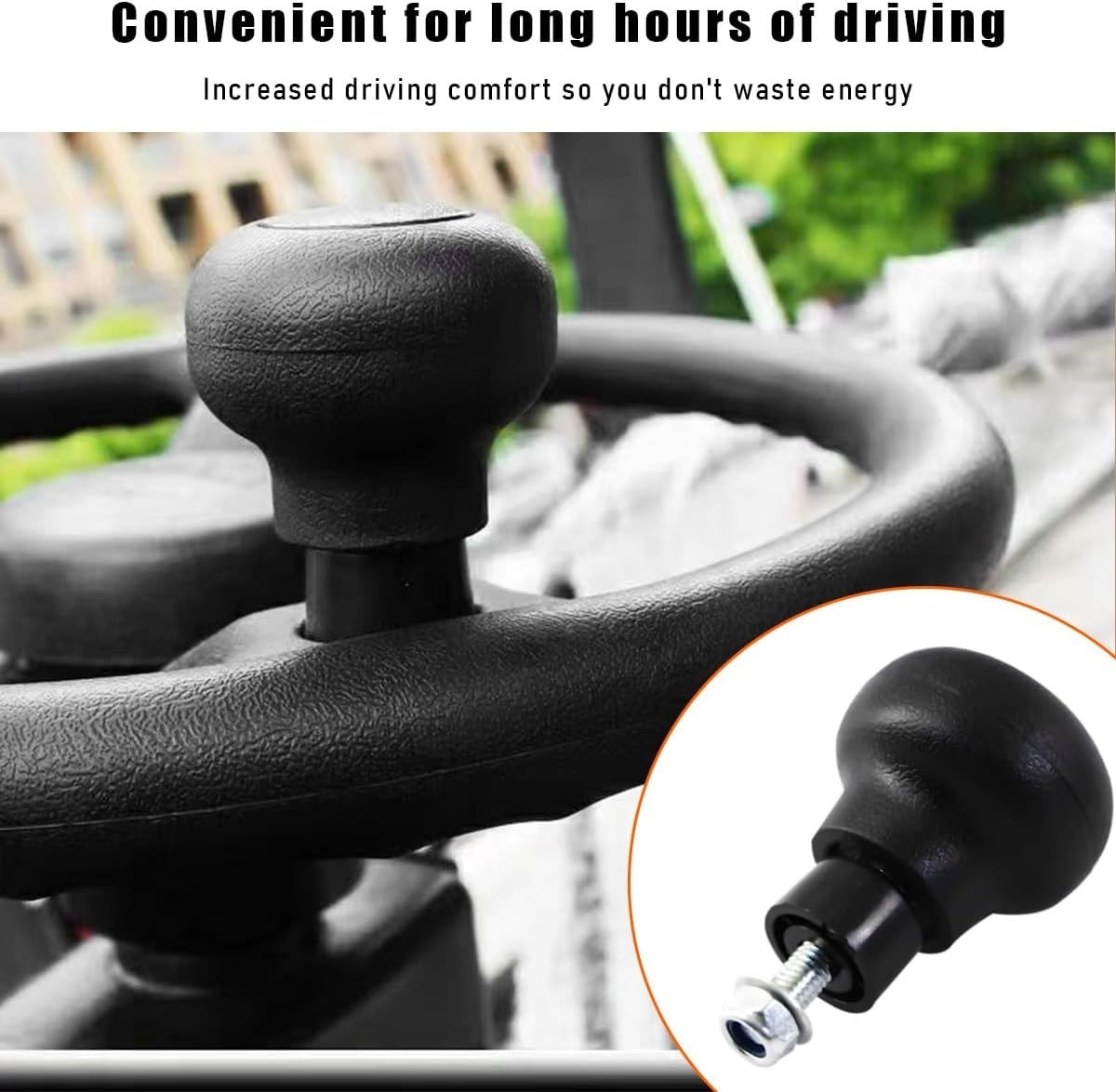 Quick Install Non-Slip Steering Wheel Spinner Knob for Enhanced Driving Control