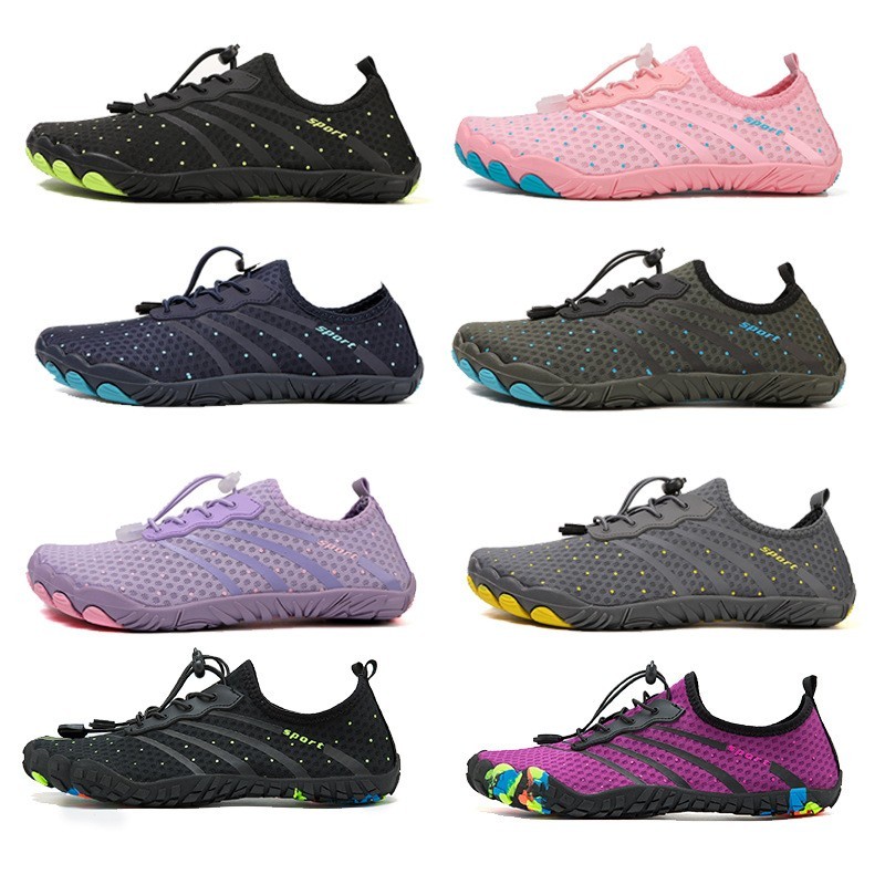 Outdoor five-finger wading shoes, anti-slip surfing shoes, beach shoes