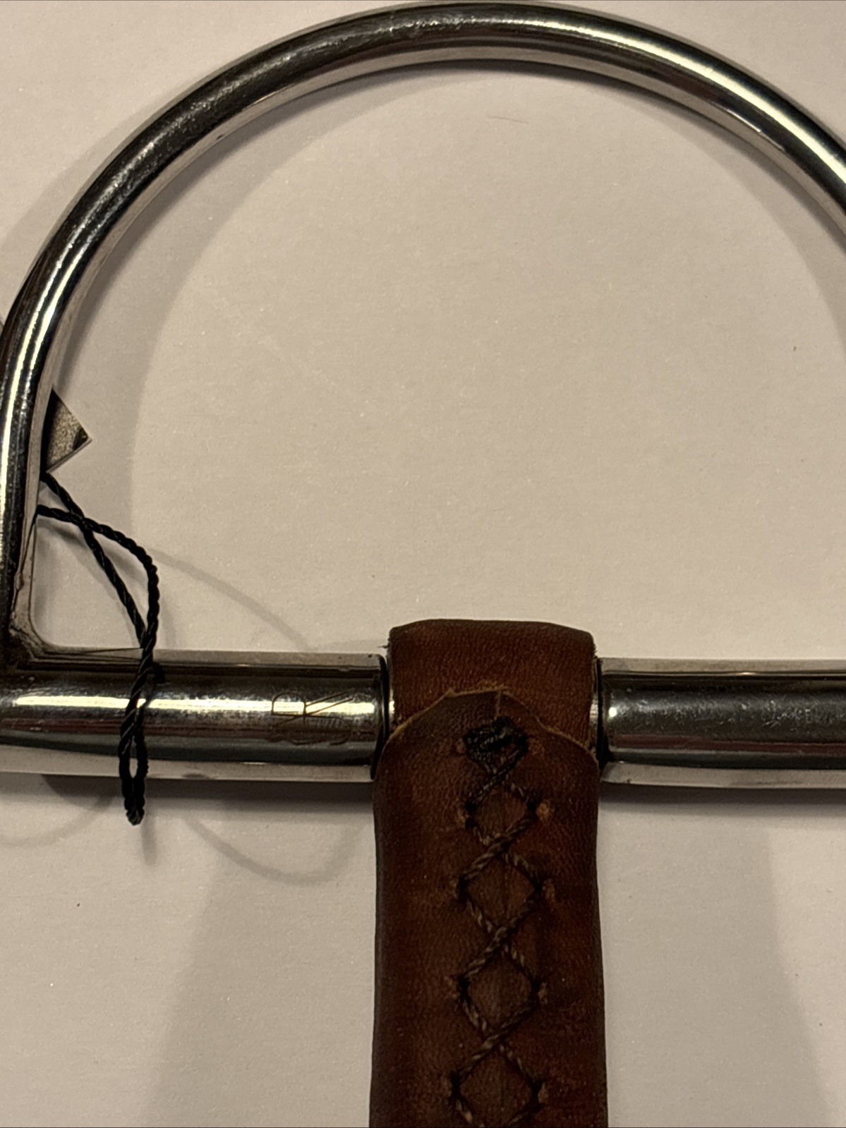 AJR Leather Weaver Covered D-Ring Bit. READ