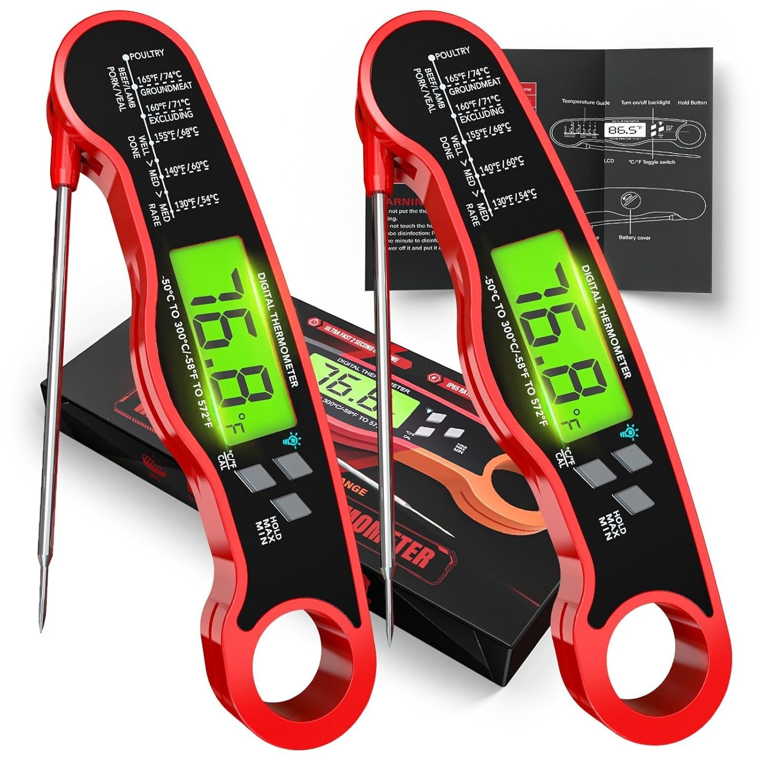 Termometro Electronico de la Carne Super Digital Termometro Comida para Cocina