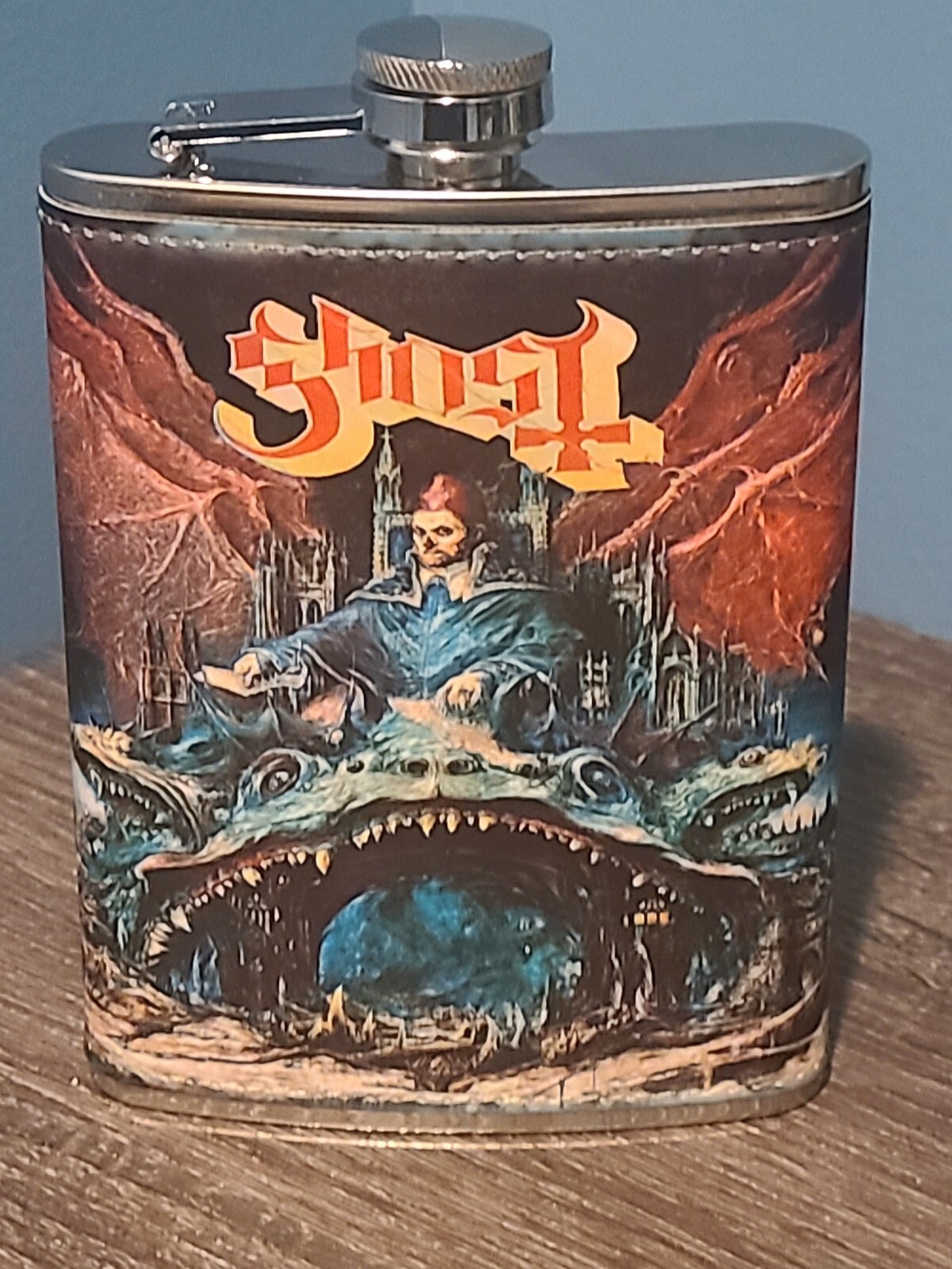 Ghost: Prequelle 8 oz flask custom made NEW