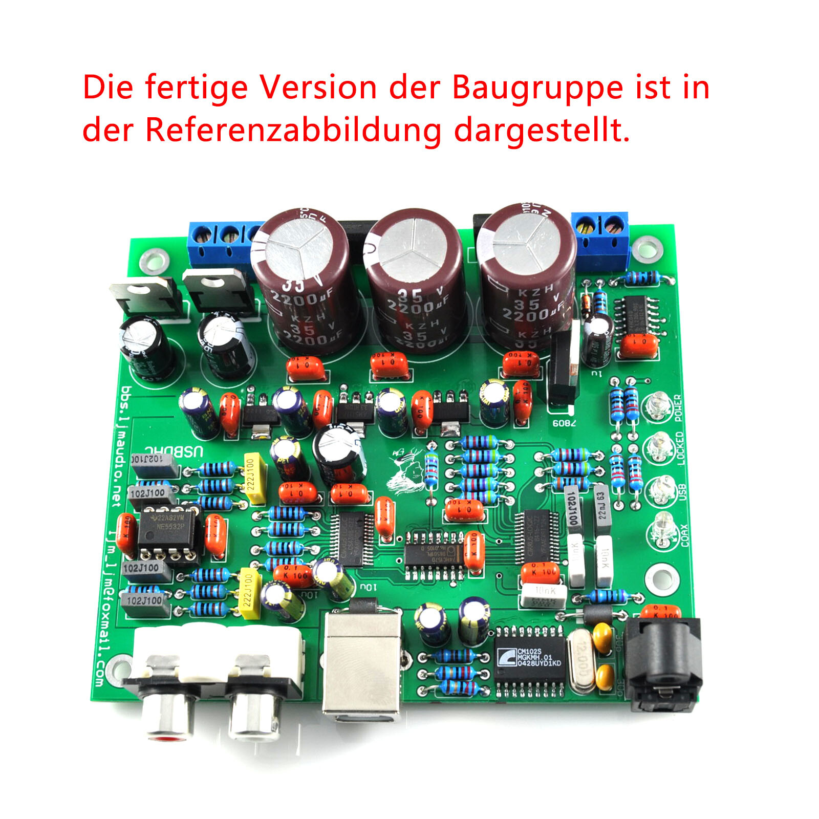 1pc CS4398 CS8416IC DAC Digital Receiving Decoder Ready Card Kit DIY