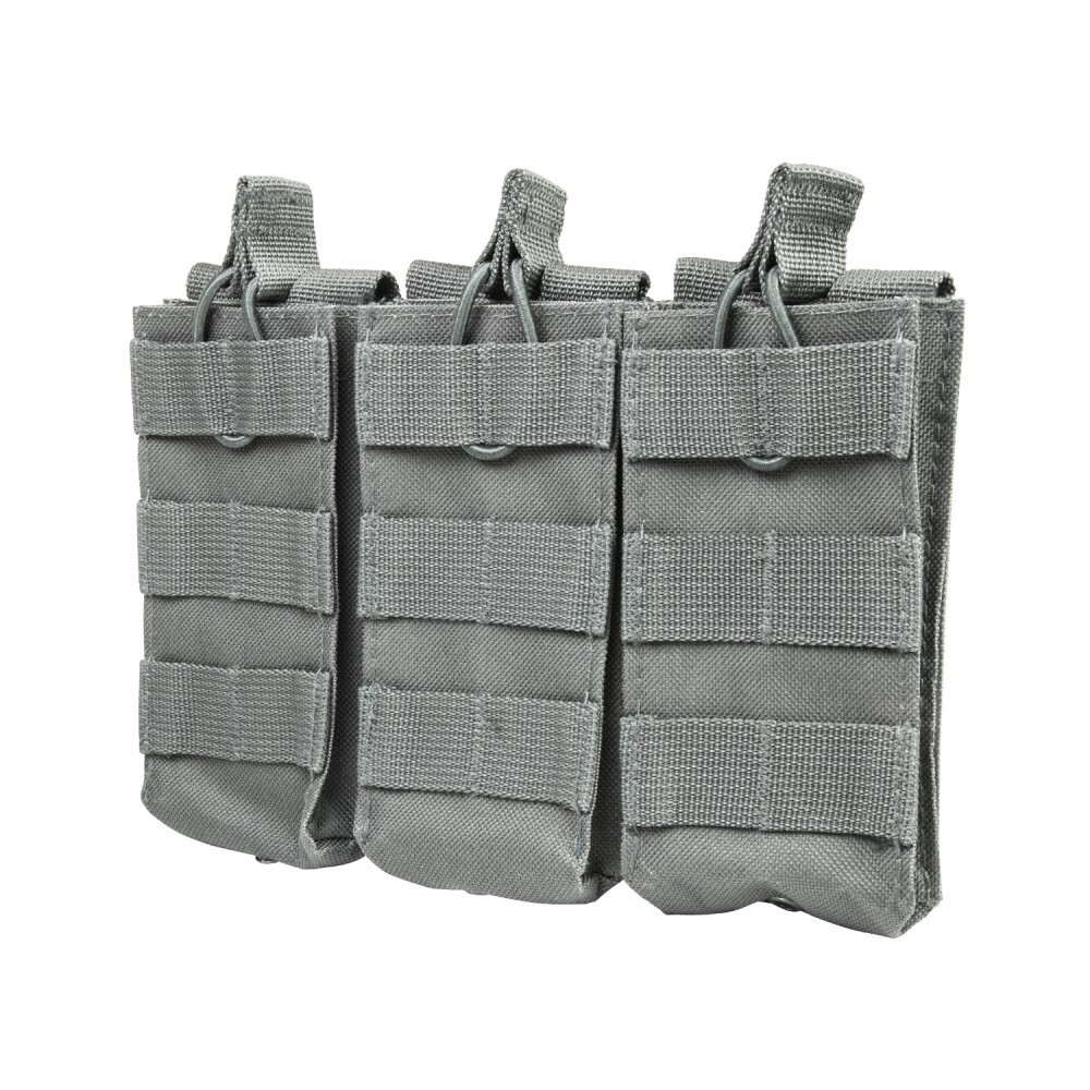 GRAY 3 Pocket MOLLE Magazine Pouch for Lancer Tactical GEN 2 3 MK18 AEG Airsoft