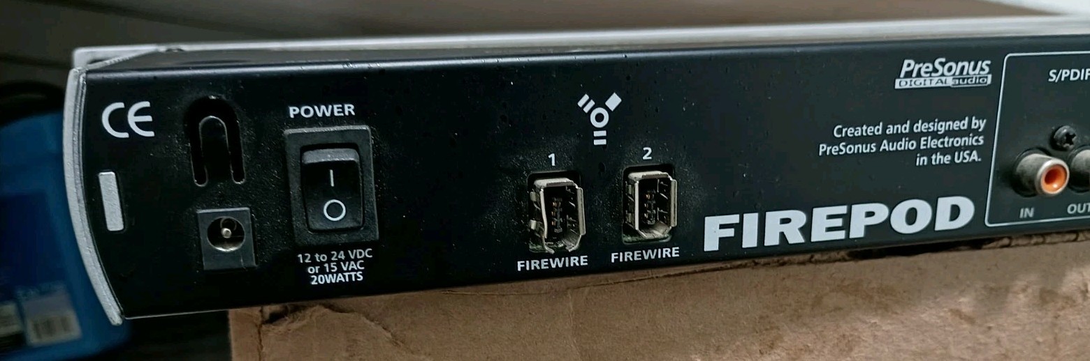 PreSonus FirePod Digital Audio FireWire Recording Interface 24 Bit/96K