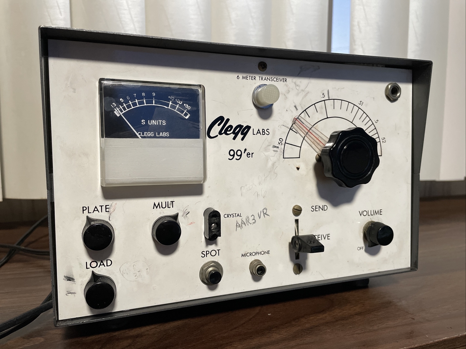 VINTAGE ANTIQUE CLEGG LABS 6 METER TRANSCENTER TRANSCENTER DEVICE MODEL #99'ER