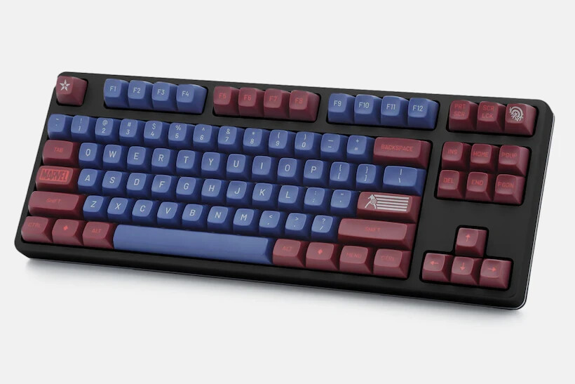 Drop x Marvel Captain America Key Cap Set for Keyboard NIB
