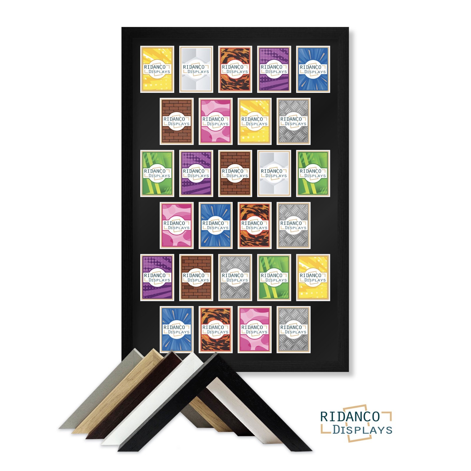 Handmade 27 Cards Frame for Raw TCG, Pokemon, MTG, Sports Display Holder, Wood