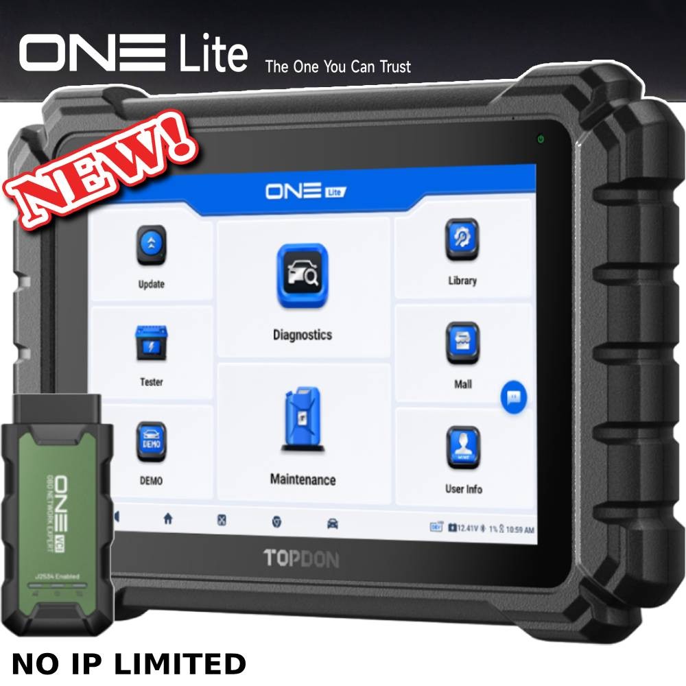 🔥TOPDON ONE Lite 10.1" J2534 & CAN FD & DoIP €CU Coding & Programming Scan Tool